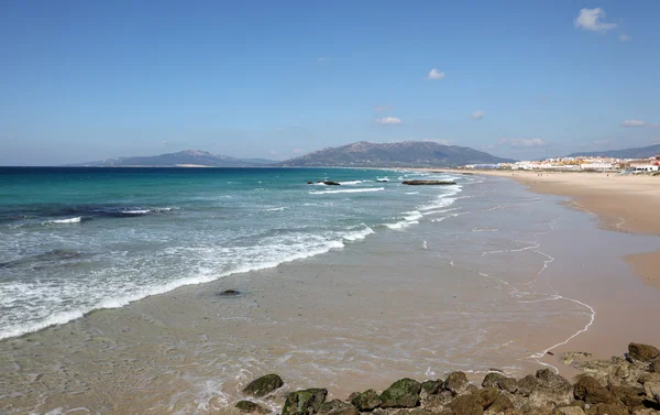 Atlanti-óceánparti strand Tarifa, Spanyolország Andalúzia — Stock Fotó