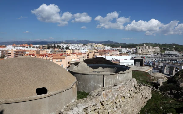 Vy över staden tarifa, Andalusien, Spanien — Stockfoto