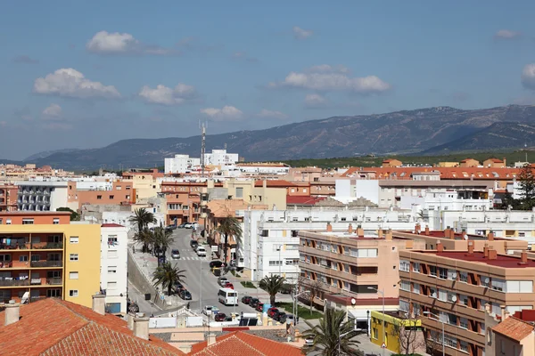 Calle de la ciudad en Tarifa, Provincia de Cádiz, Andalucía España — Foto de Stock