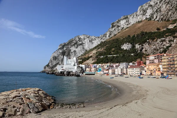 Cebelitarık'la caleta beach — Stok fotoğraf