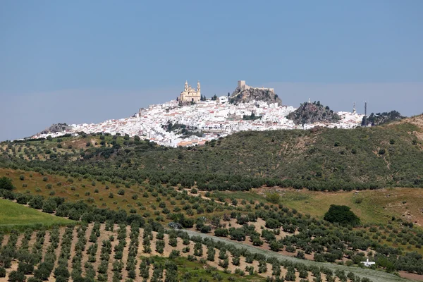 Białe miasteczka olvera, Andaluzja, Hiszpania — Zdjęcie stockowe