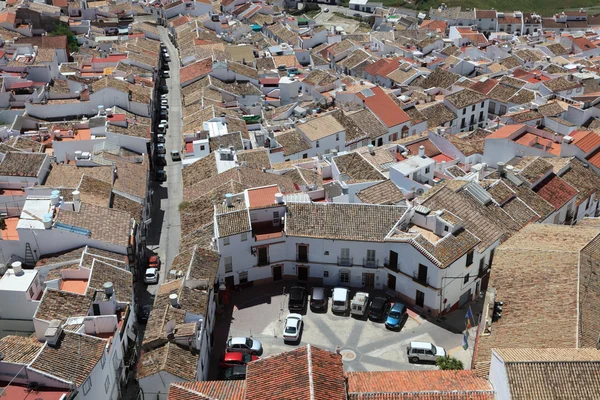 Vista aérea da cidade andaluza Olvera, Espanha — Fotografia de Stock