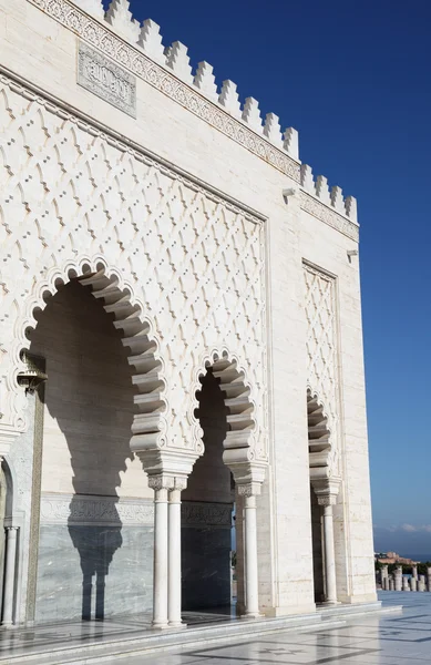 Mausoleum av mohammed v i rabat, Marocko — Stockfoto