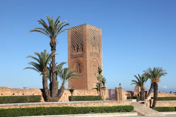 La torre Hassan a Rabat, Marocco — Foto Stock