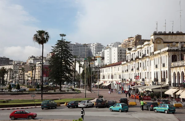 Avenue mohammed vi i Tanger, Marocko — Stockfoto