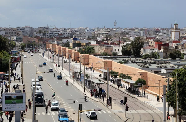 Strada nel centro storico di Rabat, Marocco — Foto Stock