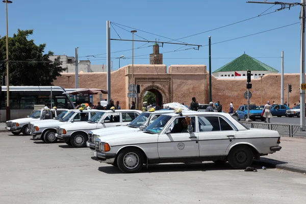 Taxi rank in Rabat, Morocco — Stock Photo, Image