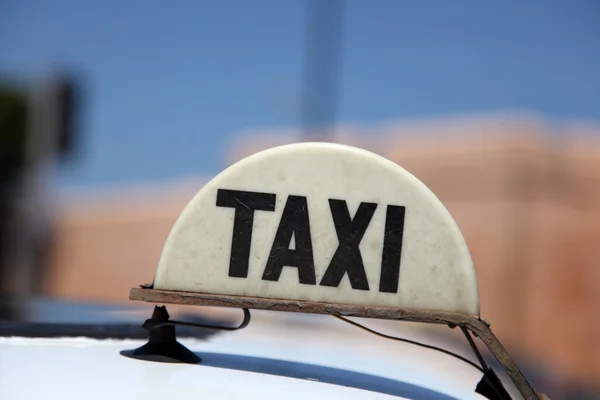 Taxi in the city of Rabat, Morocco — Stock Photo, Image