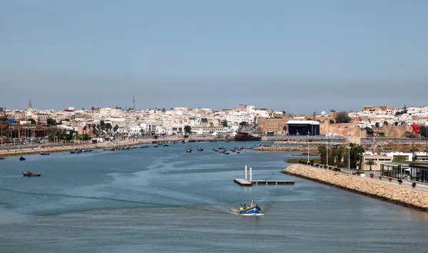Rio Bou Regreg em Rabat, Marrocos — Fotografia de Stock
