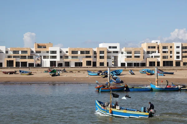 Nya exklusiva flerbostadshus på bouregreg marina i rabat, Marocko — Stockfoto