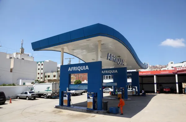 Afriquia petrol station in Tetouan, Morocco — Stock Photo, Image