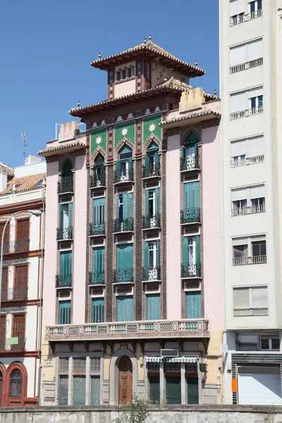 Byggnad i staden malaga, Andalusien Spanien — Stockfoto