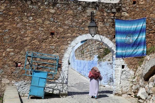 Poort naar de medina van chefchaouen in Marokko — Stockfoto