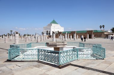 The Mausoleum of Mohammed V in Rabat, Morocco clipart