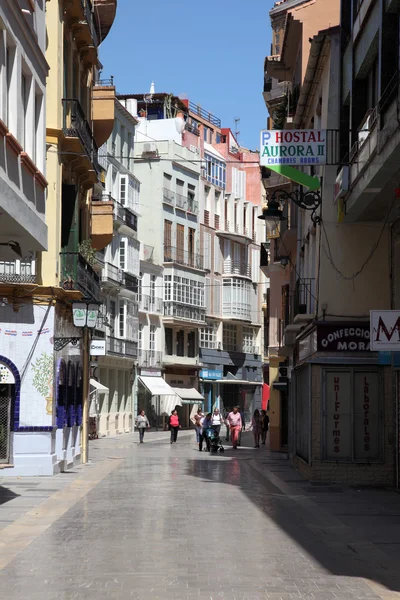 Rua na cidade de Málaga, Andaluzia Espanha — Fotografia de Stock