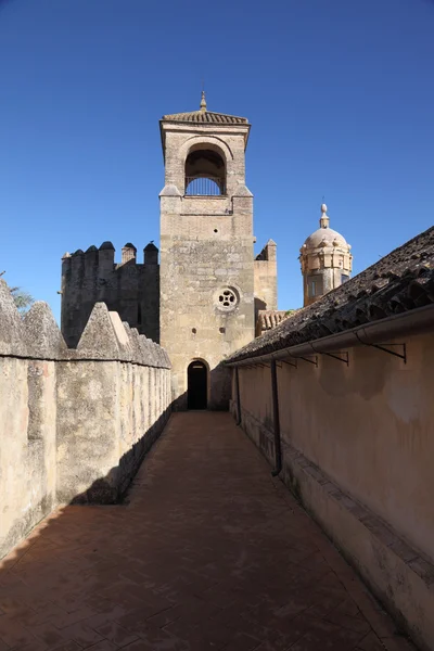 Palacio Fortaleza de los Reyes Cristianos (Alcázar de los Reyes Cristianos), Córdoba, Andalucía, España — Foto de Stock