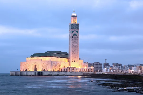 Große Moschee hassan ii in Casablanca, Marokko, Nordafrika — Stockfoto