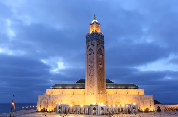 Moskee hassan ii in casablanca, morocc, Noord-Afrika — Stockfoto