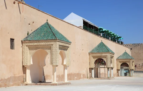 メクネス、モロッコ、北アフリカの旧市街の壁 — ストック写真