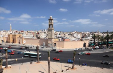 View of United Nations Square in Casablanca, Morocco clipart