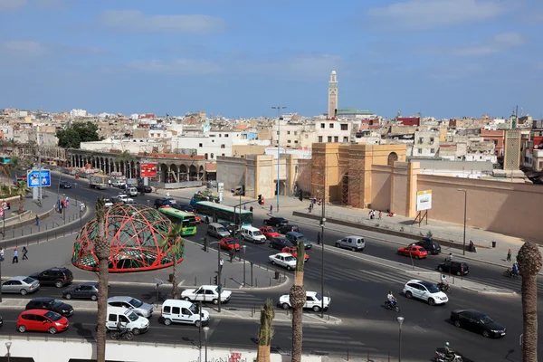 Вид на Майдані об'єднана нація в Касабланці, Марокко — стокове фото