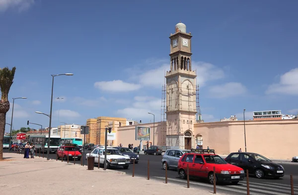 Трафік в Касабланці, Марокко, Північна Африка — стокове фото