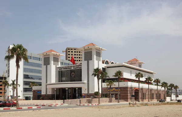 Tangier fő vasútállomás (gare tanger ville). Marokkó, Észak-Afrika — Stock Fotó