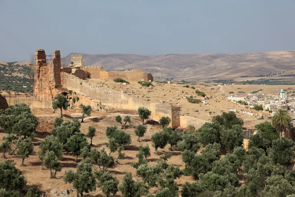 Régi városfal, Fes, Marokkó, Észak-Afrika — Stock Fotó