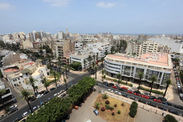 Udsigt over byen Casablanca, Marokko - Stock-foto