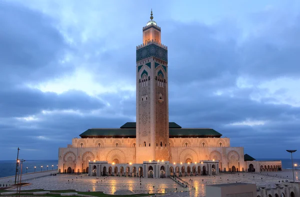 Hassan ii-moskén i casablanca, Marocko, Nordafrika — Stockfoto