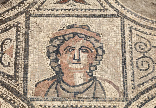 Antiguo mosaico romano en Volubilis, Marruecos, África del Norte — Foto de Stock