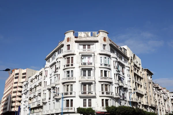 Architektura ve stylu Art deco v městě casablanca, Maroko — Stock fotografie