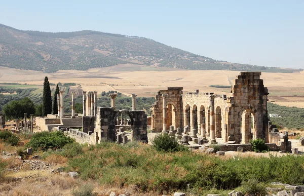 Volubilis - Римские руины в Марокко, Северная Африка — стоковое фото