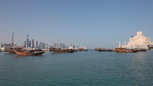 Museo de Arte Islámico de Doha. Qatar — Vídeo de stock