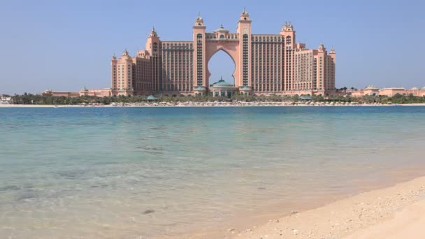 Atlantis, palm hotel na palm jumeirah, Dubaj — Stock video