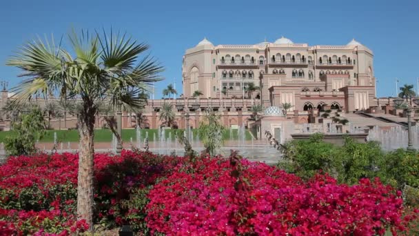 Hotelu Emirates palace w abu dhabi — Wideo stockowe