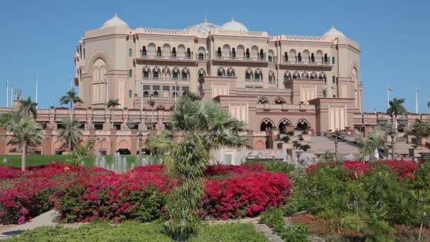 Hotelu Emirates palace w abu dhabi — Wideo stockowe