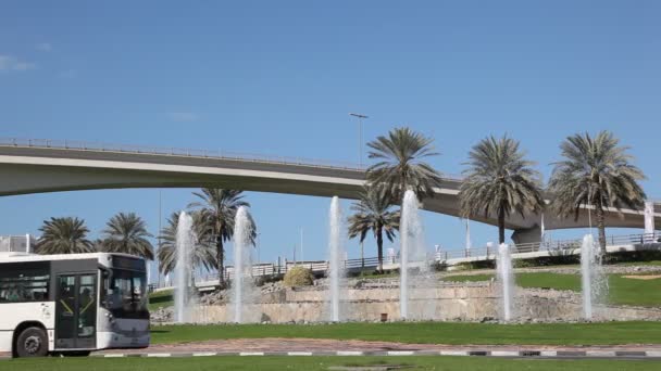 Trafic dans la ville de dubai — Video