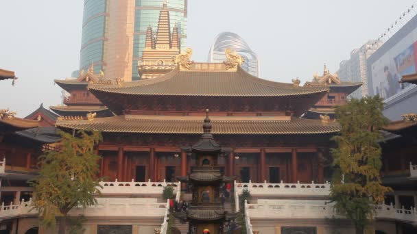 Templo em Shanghai, China — Vídeo de Stock