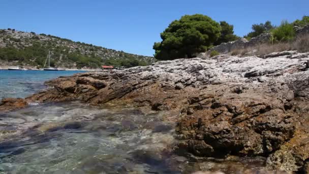 クロアチアのアドリア海沿岸は — ストック動画