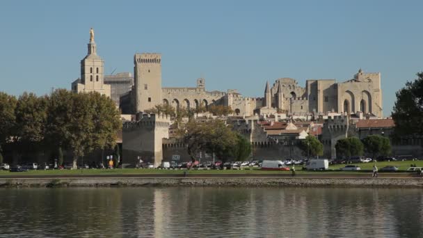 Palacio del Papa en Aviñón, Francia — Vídeos de Stock