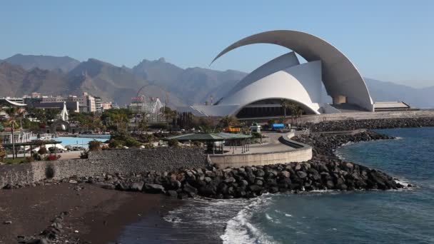 Auditorio de Tenerife, Santa Cruz de Tenerife — Wideo stockowe