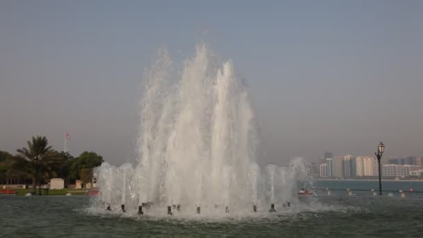 Fontana di Abu Dhabi — Video Stock