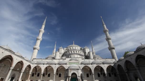 Mezquita azul en Estambul, pavo — Vídeo de stock