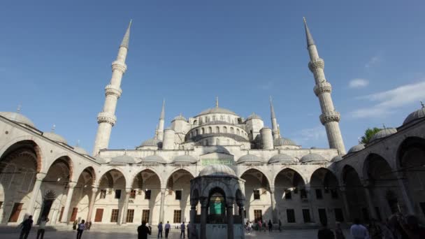 Blauwe moskee in Istanbul, kalkoen — Stockvideo