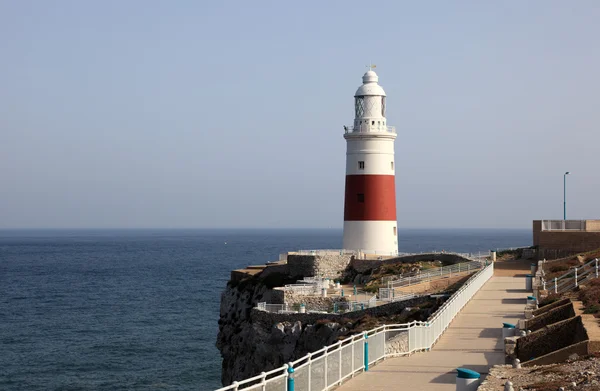 Lighthouse at the Europa Point in Gibraltar — Stock Photo, Image