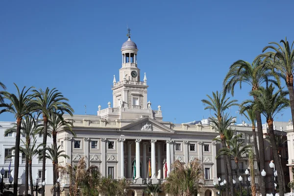 Câmara Municipal em Cádiz, Andaluzia Espanha — Fotografia de Stock