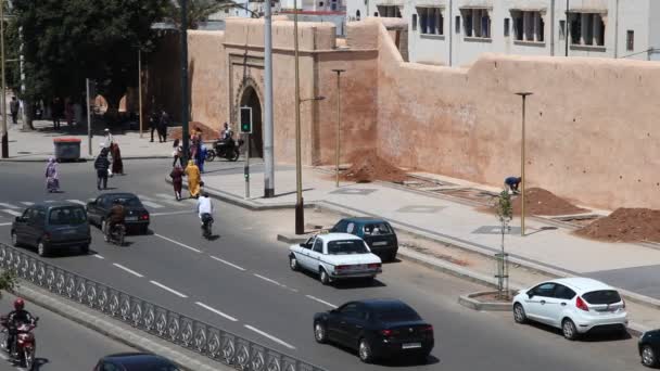 Rua em Rabat, Marrocos — Vídeo de Stock