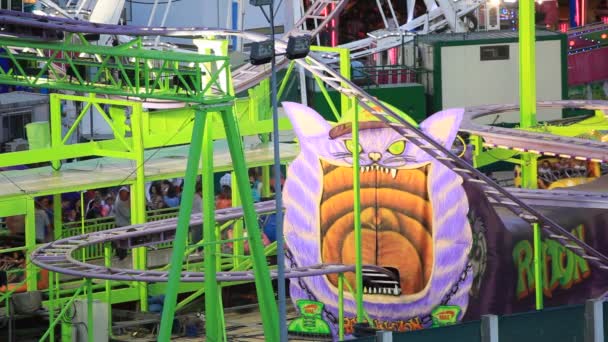 Nöjesfältet ride — Stockvideo