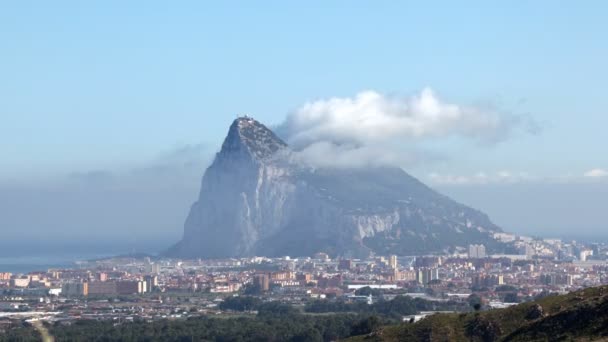 Roca de Gibralta. Video de lapso de tiempo — Vídeo de stock